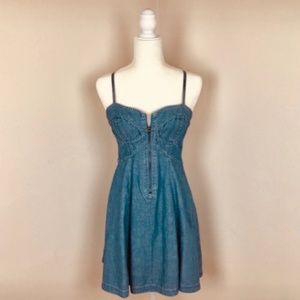 French Connection Marie Chambray Denim Mini Dress